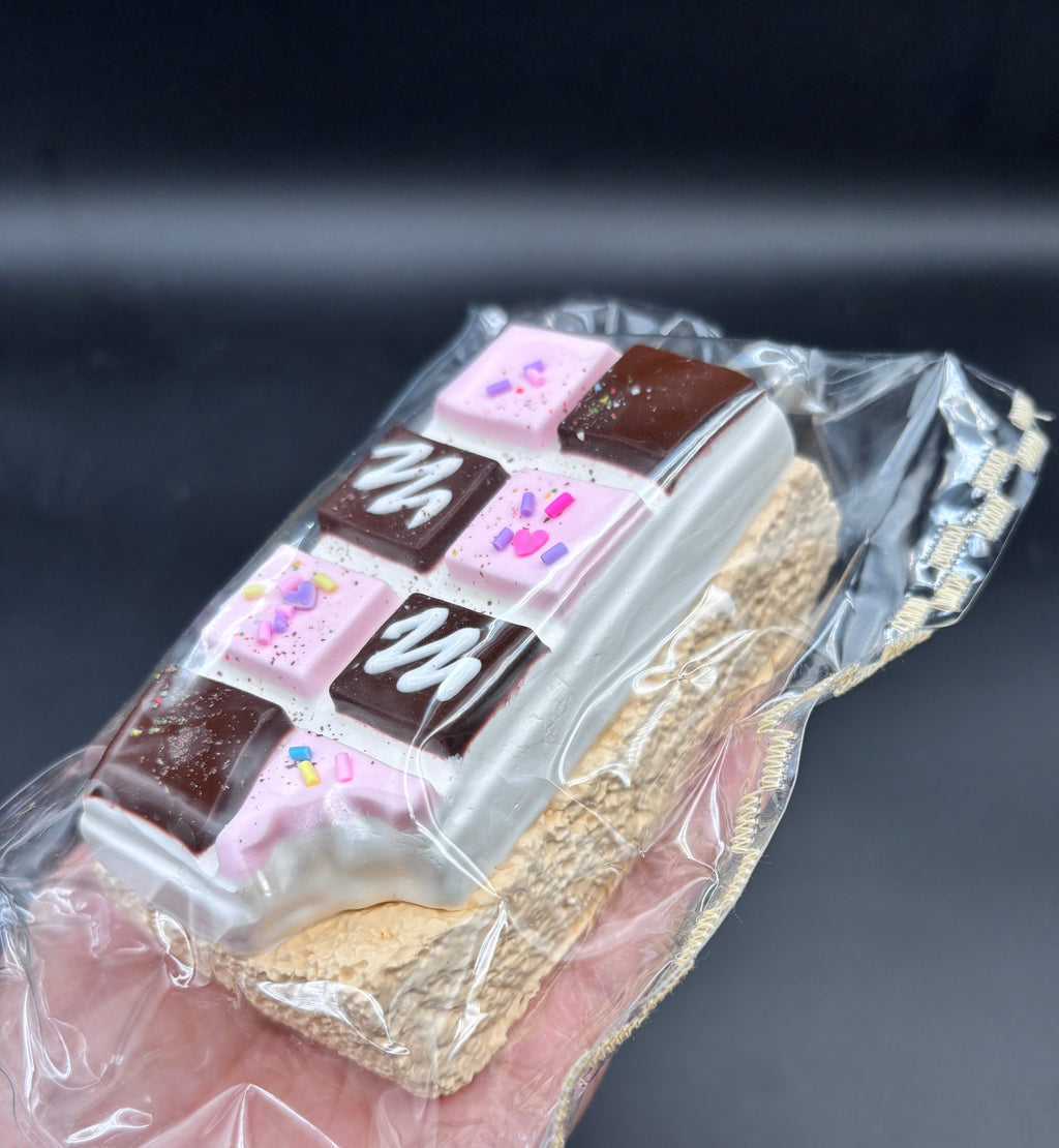 Large chocolate bar cake soft taba squishy toy