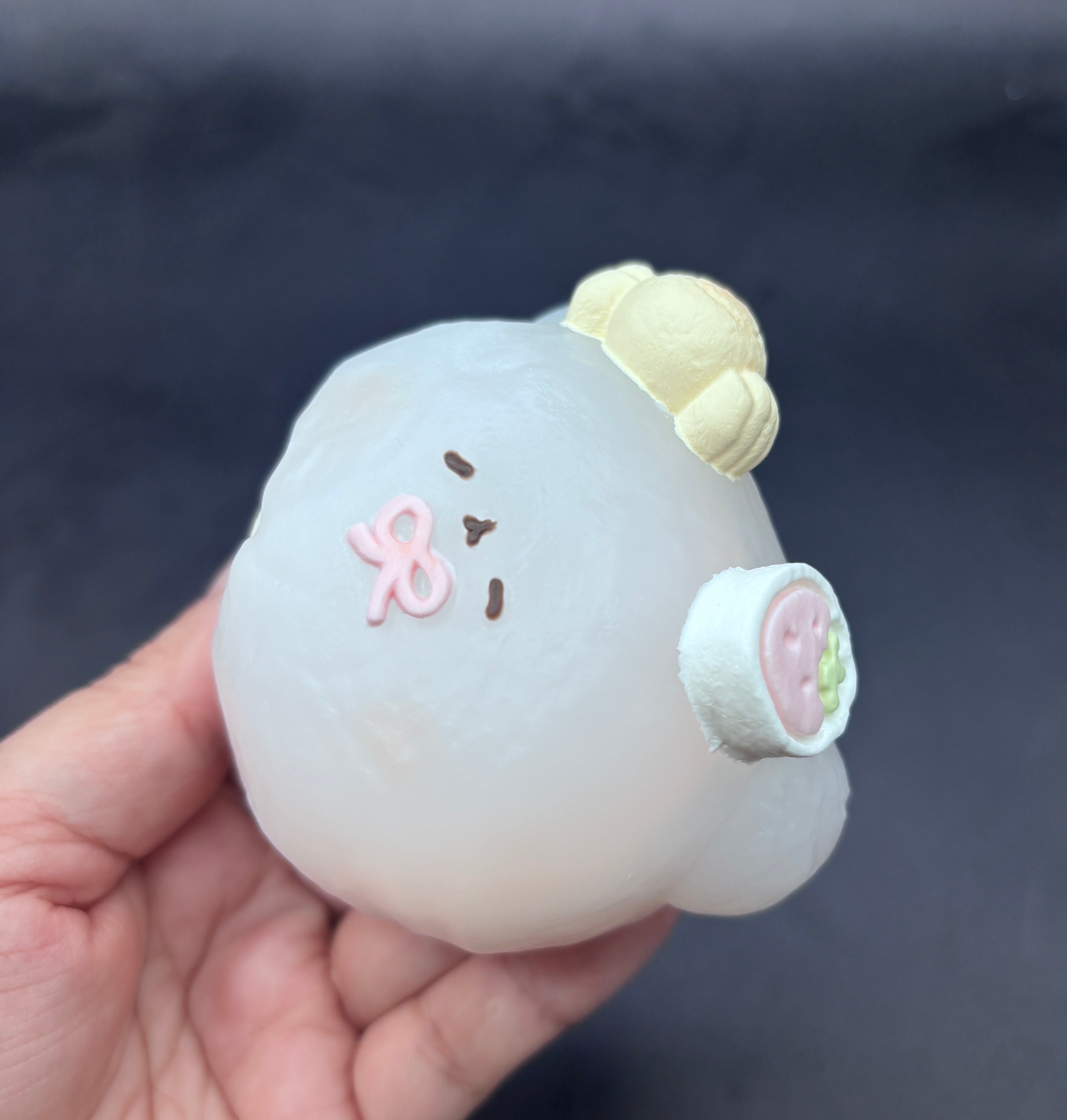 MATTE Frozen butter chef bear taba squishy