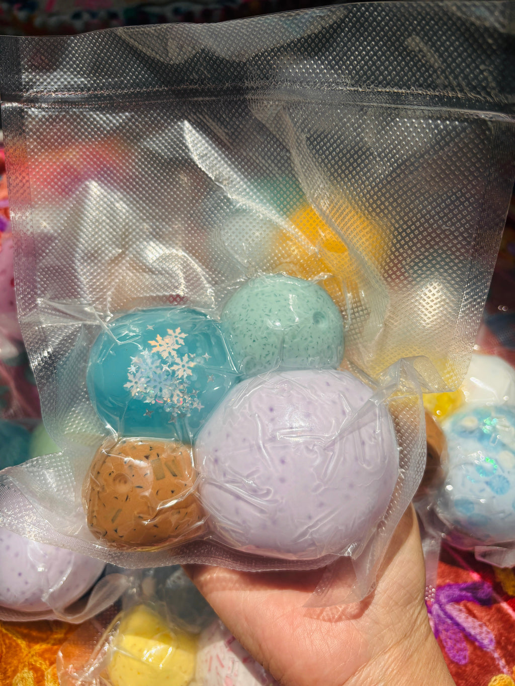 NEW stressballs variety pack (4pcs) random (zip tie)