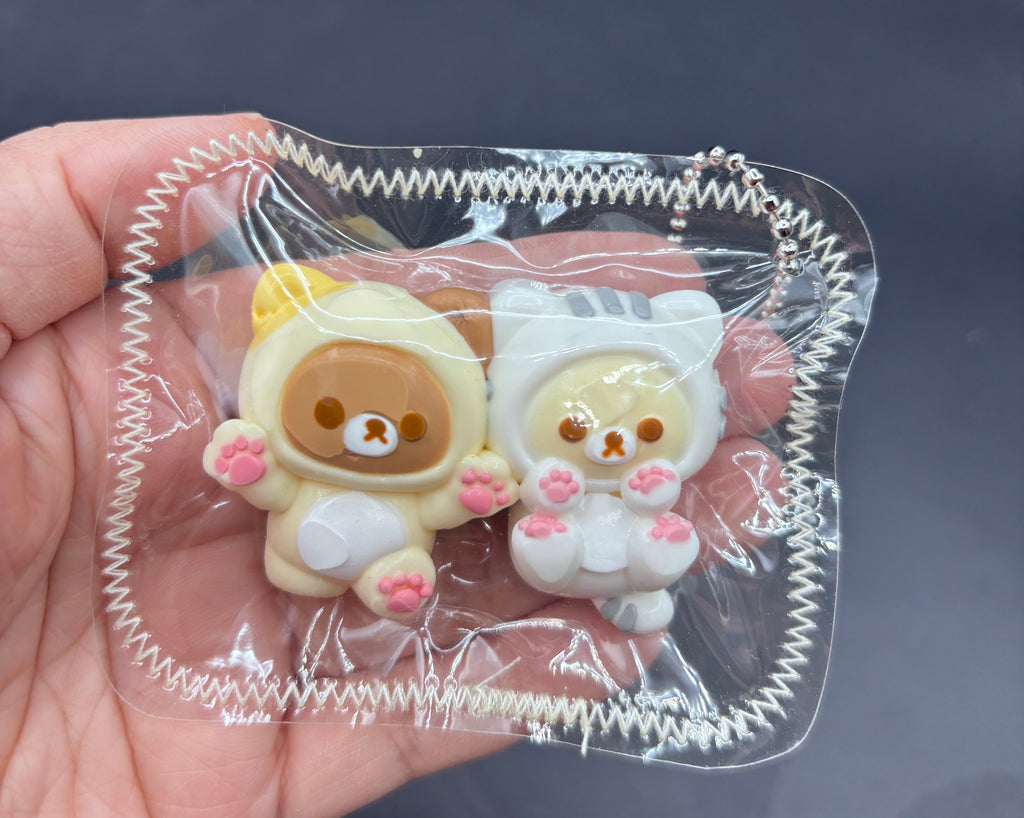 Pack of 2 baby bear twins mini soft taba squishy