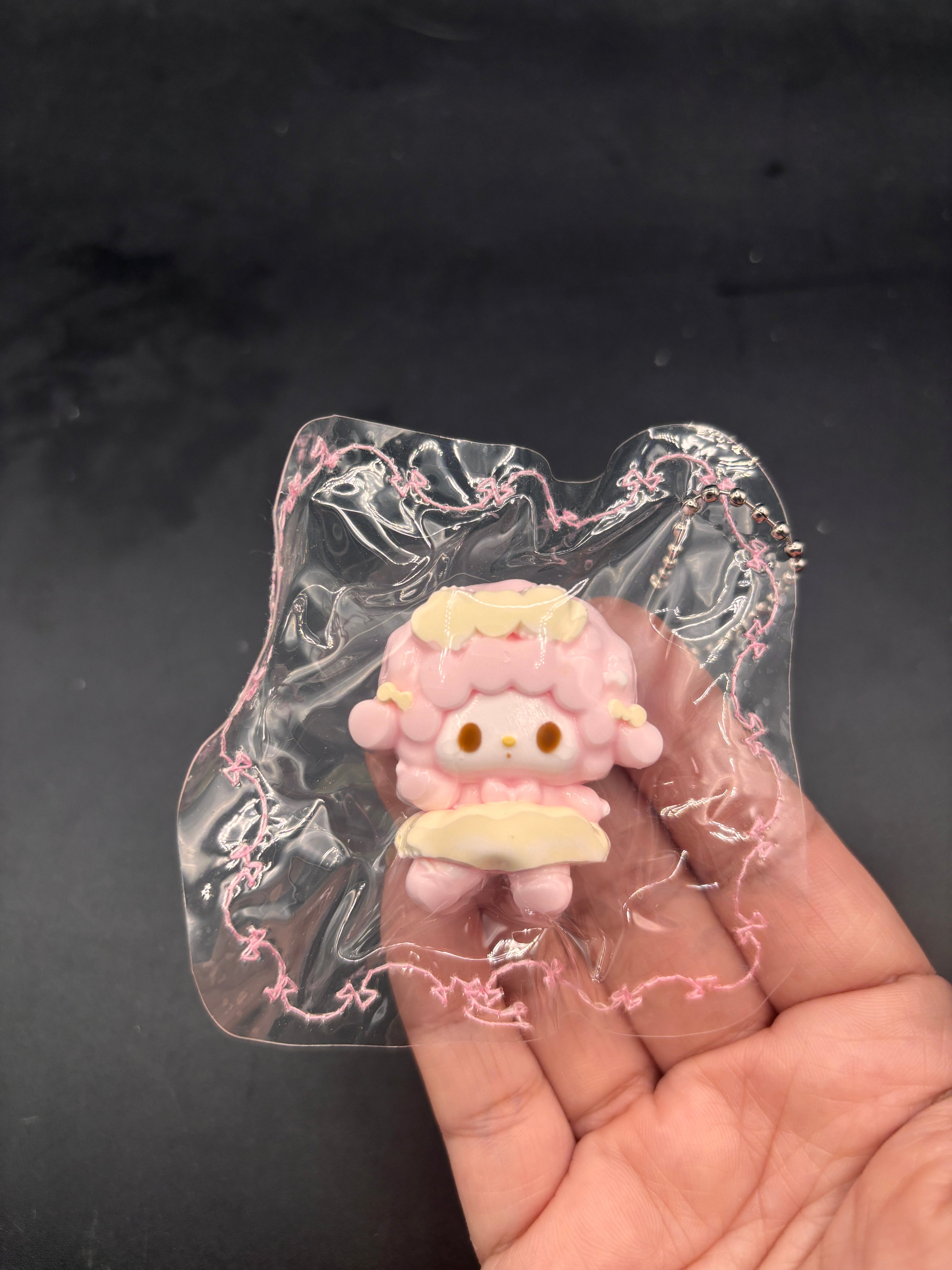 Cute mini keychain sweet piano ballet taba squishy