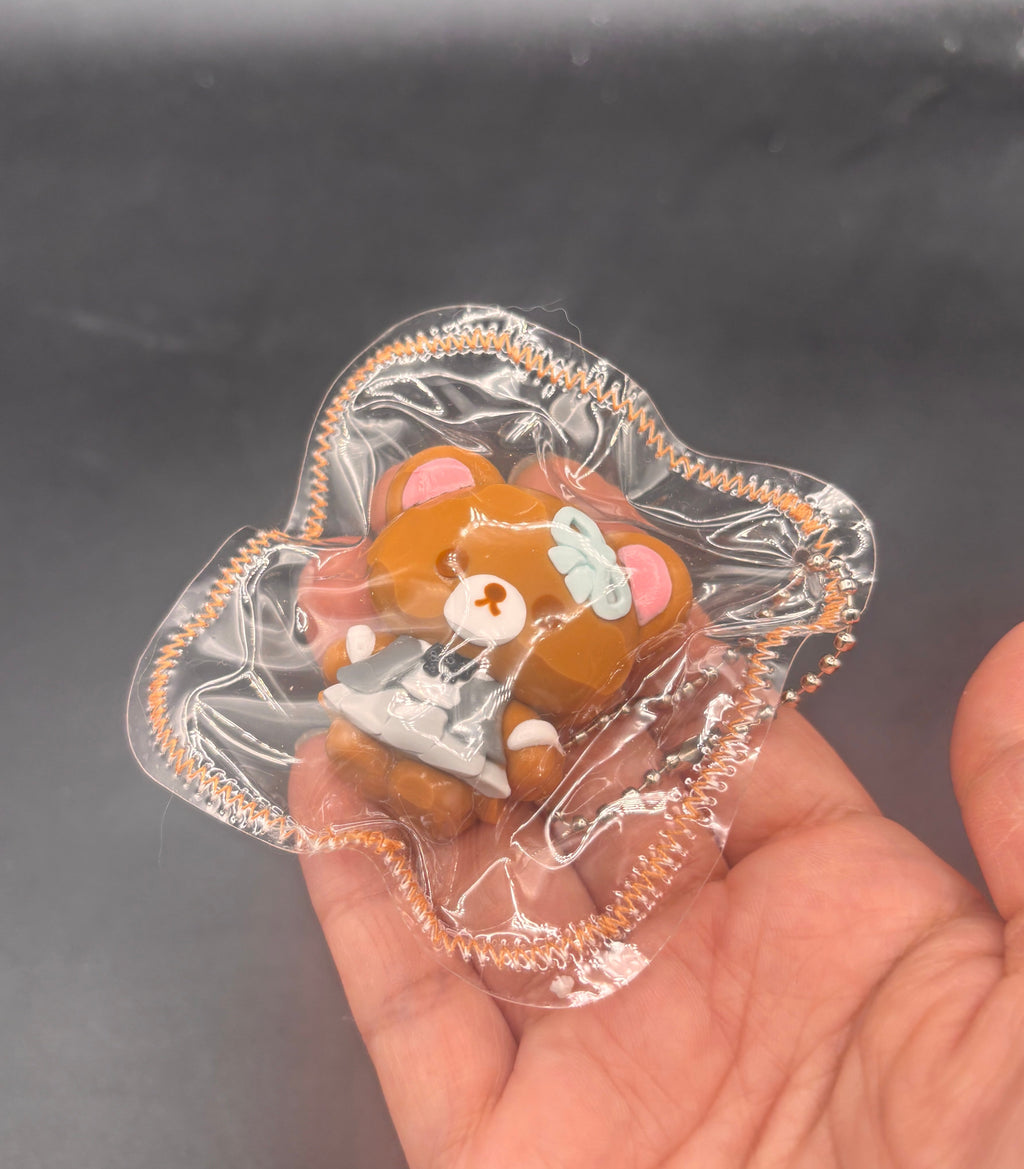 Cute mini bear keychain taba squishy
