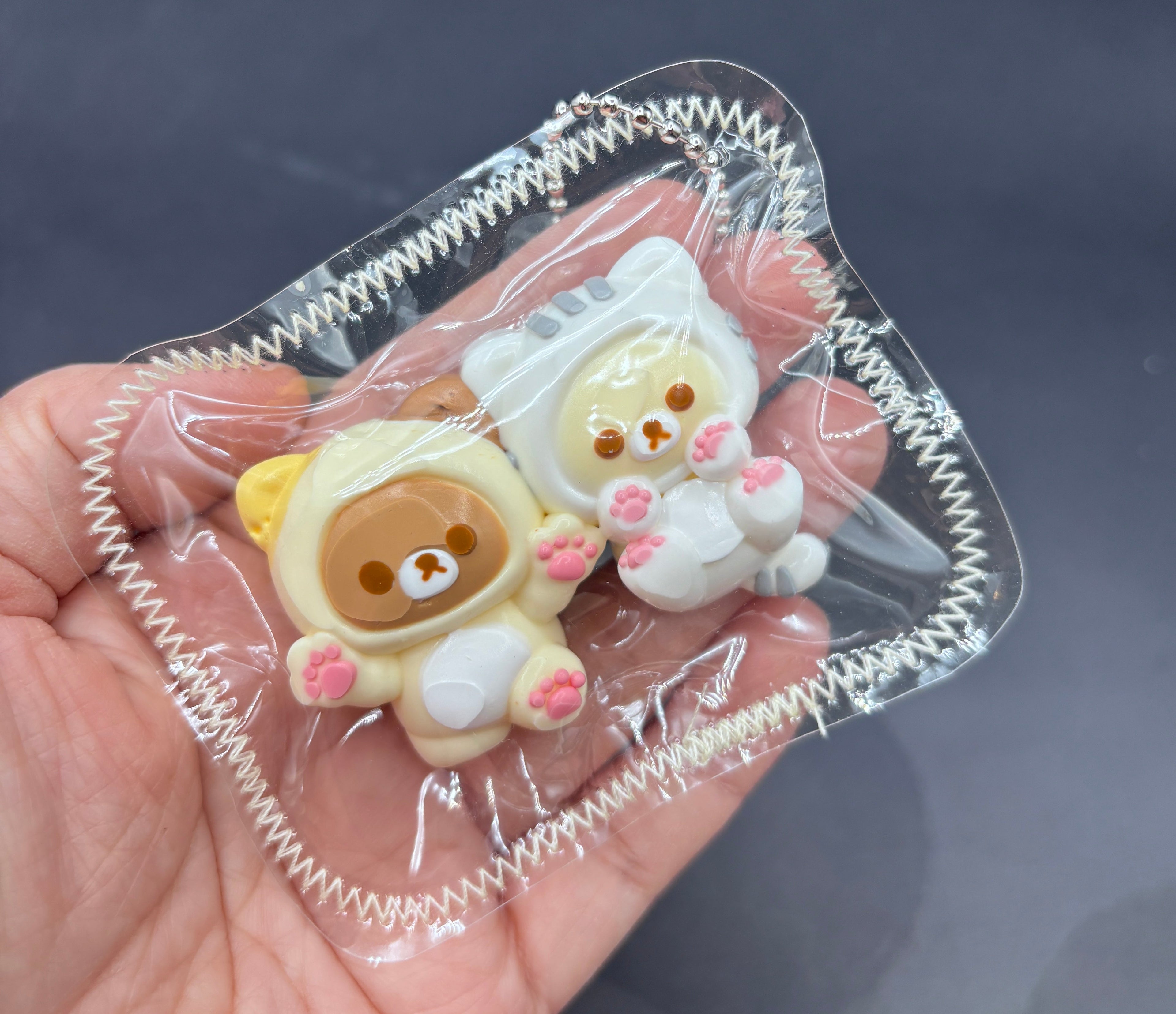 Pack of 2 baby bear twins mini soft taba squishy