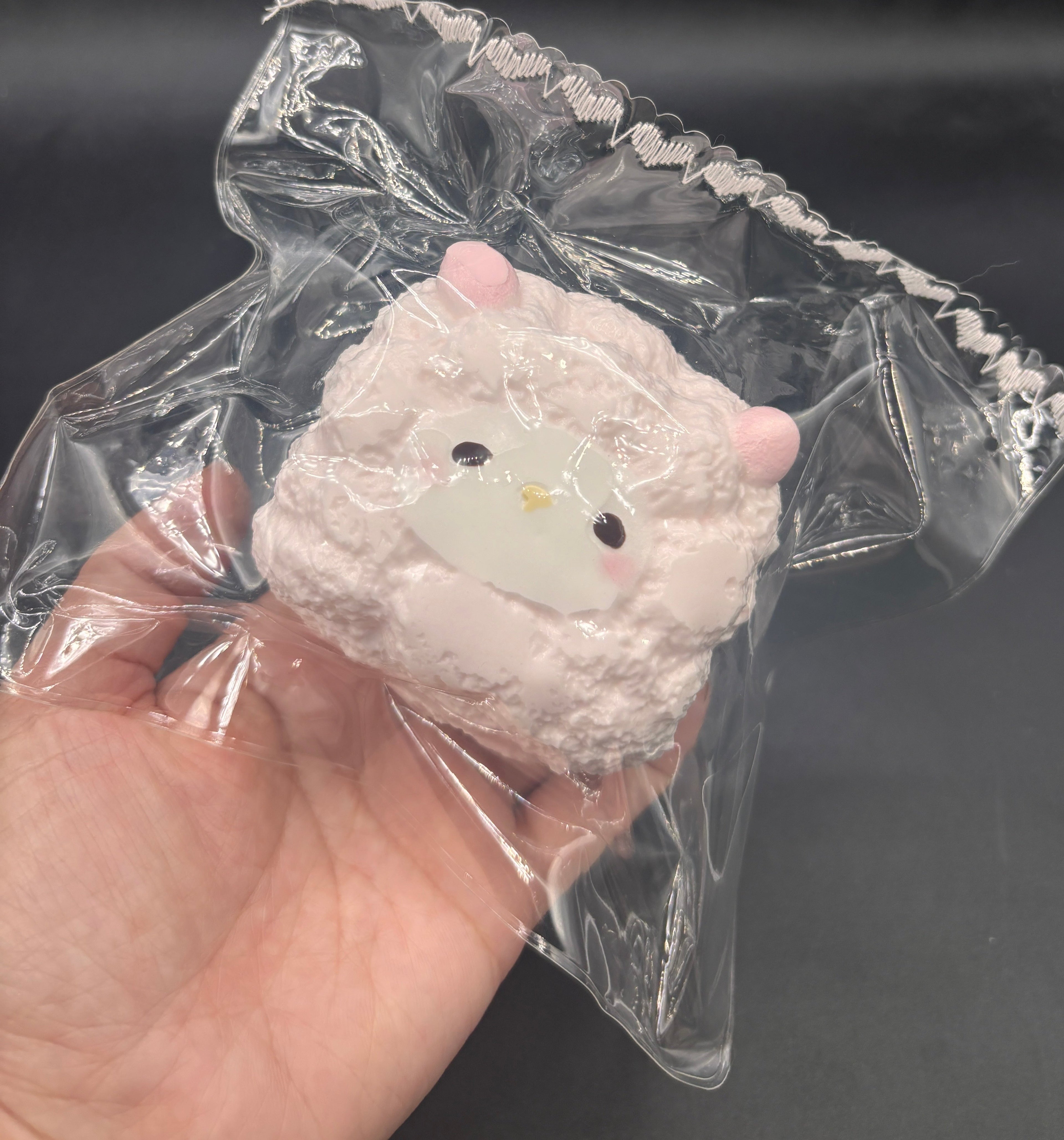 Frozen butter pastel pink sheep cute   taba squishy