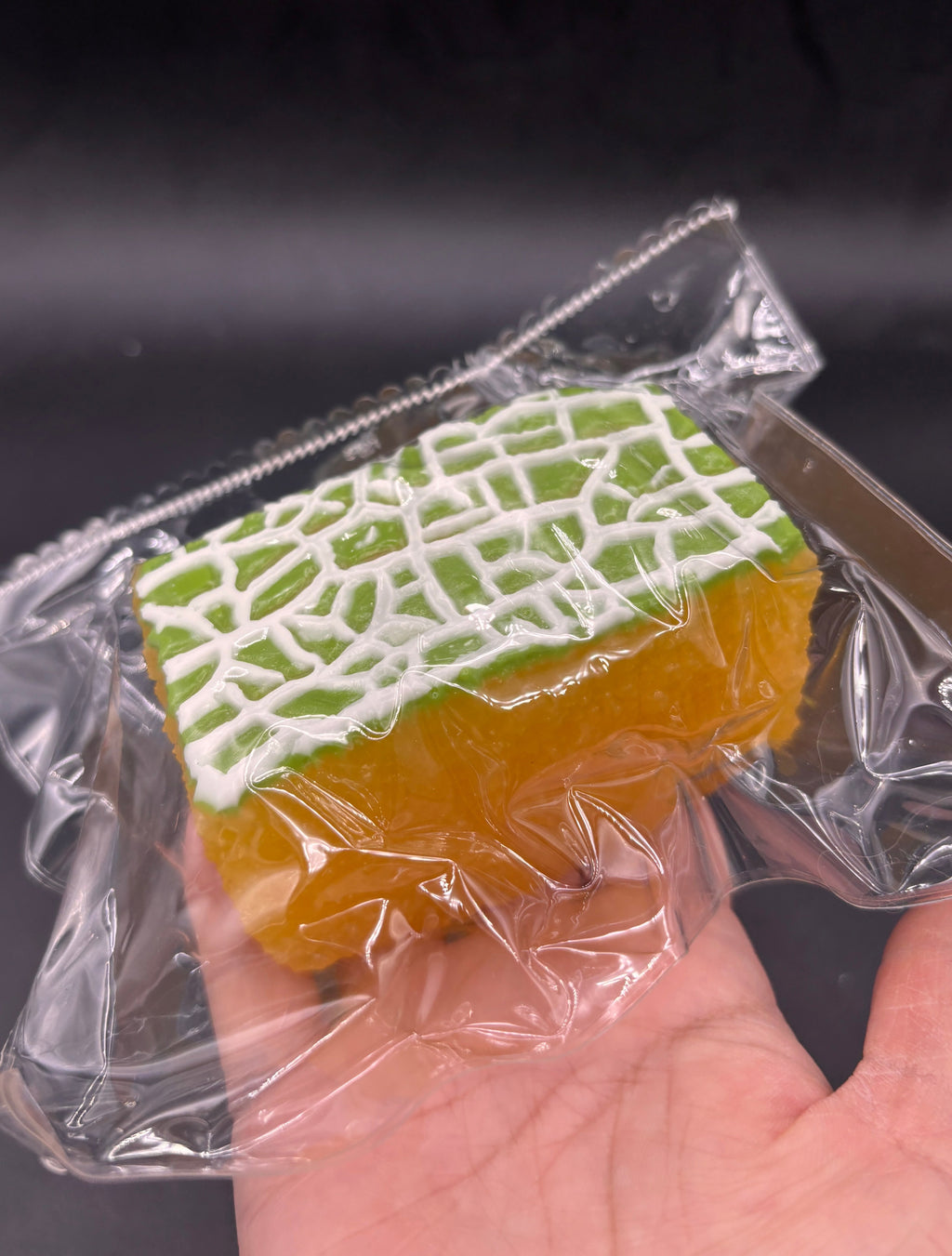 Frozen butter  Large honeydew sponge cake glazed  taba squishy