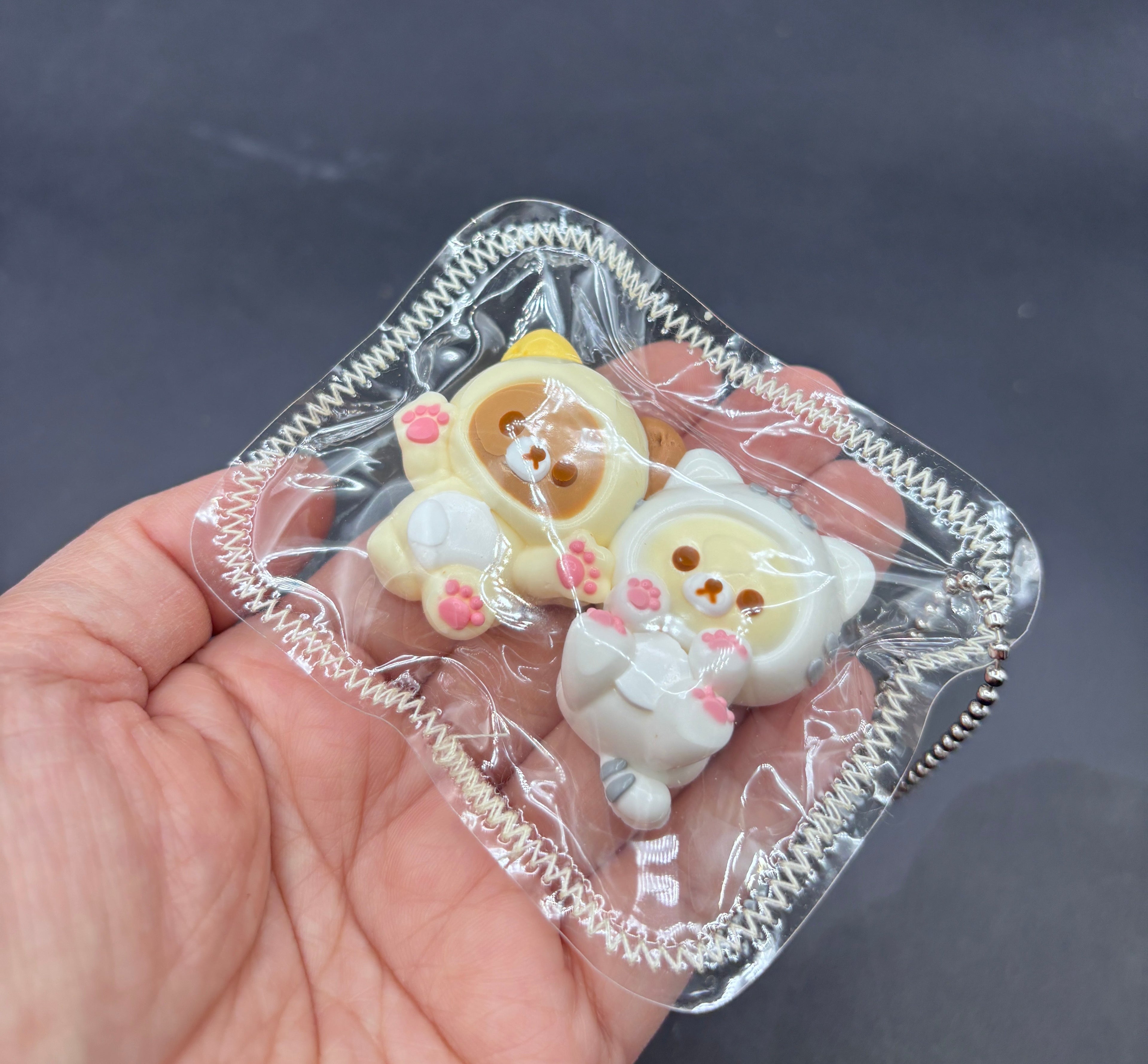 Pack of 2 baby bear twins mini soft taba squishy