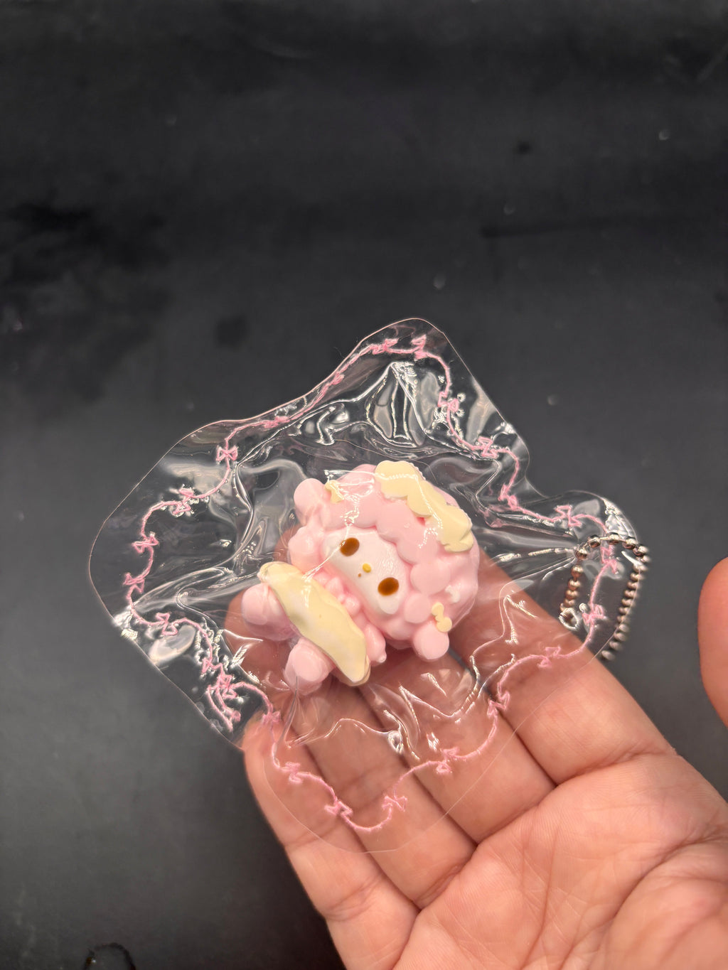 Cute mini keychain sweet piano ballet taba squishy