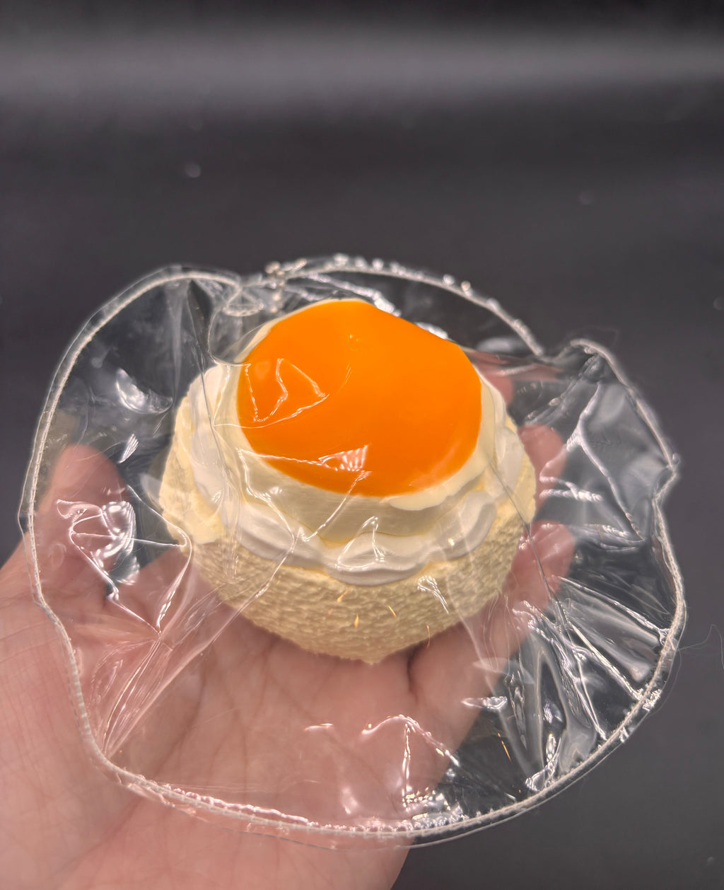Cute pudding sponge cake soft thick
