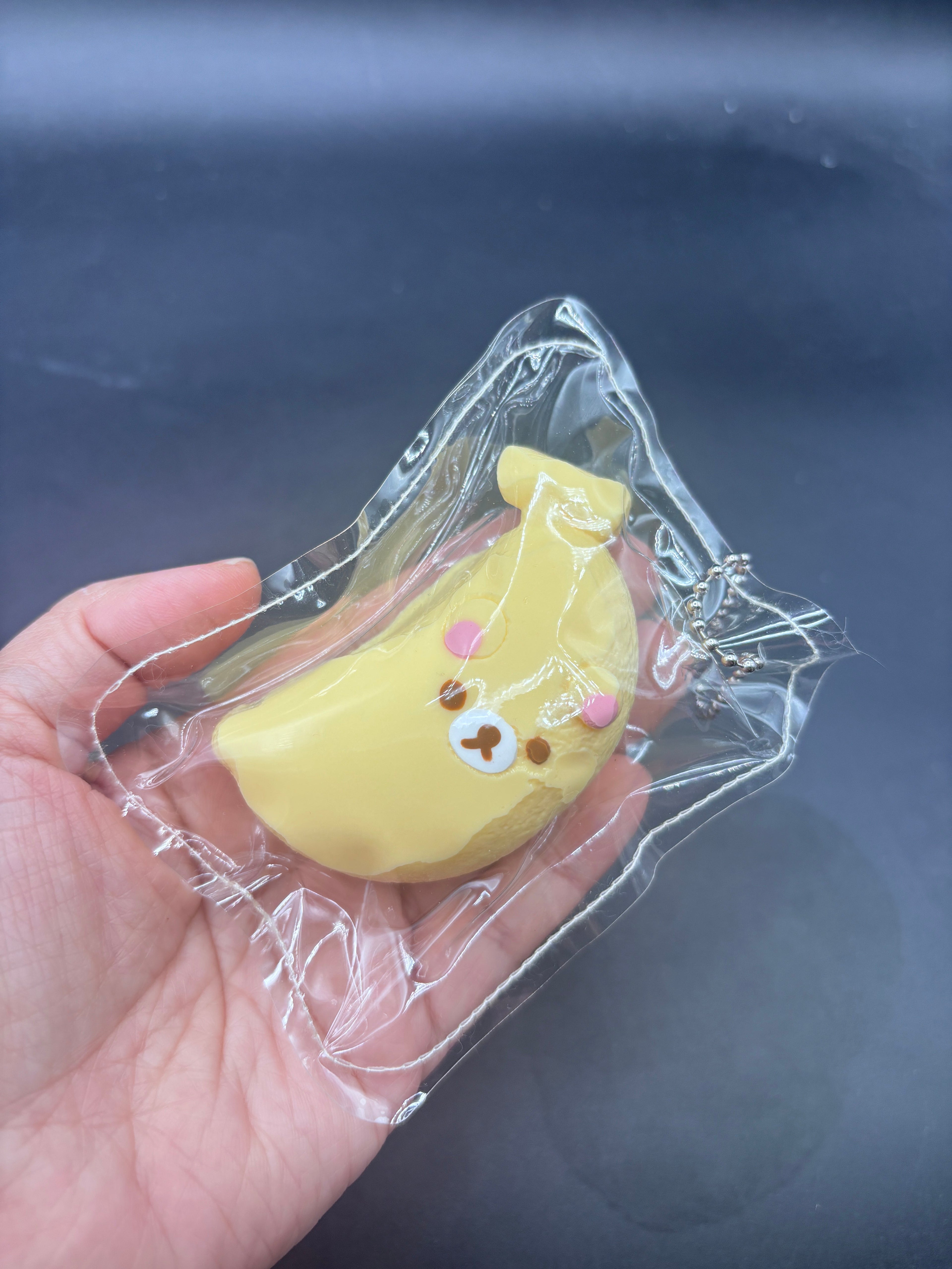 Mini keychain banana bear Taba Squishy Toy