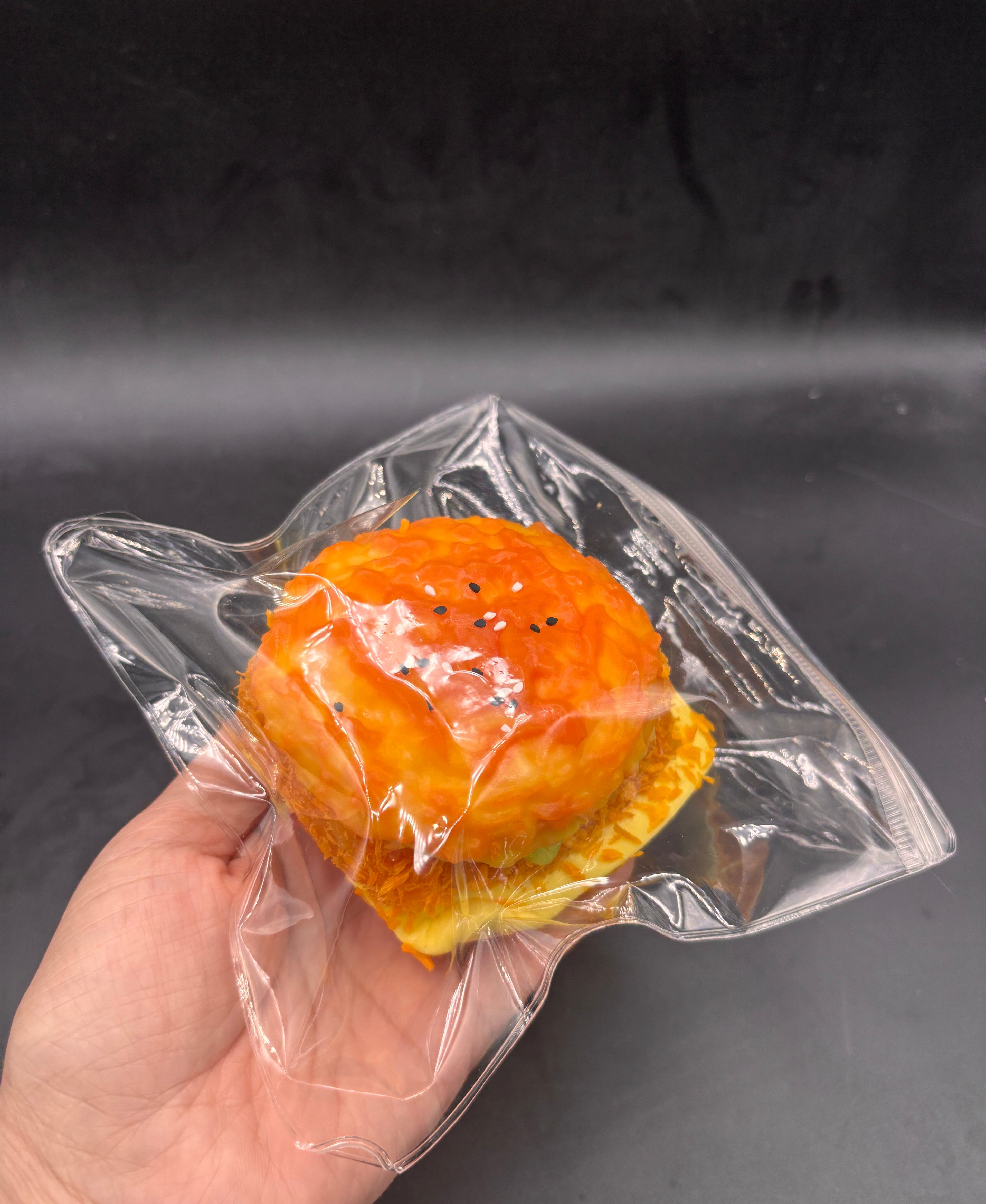 Large realistic chicken sandwich taba squishy