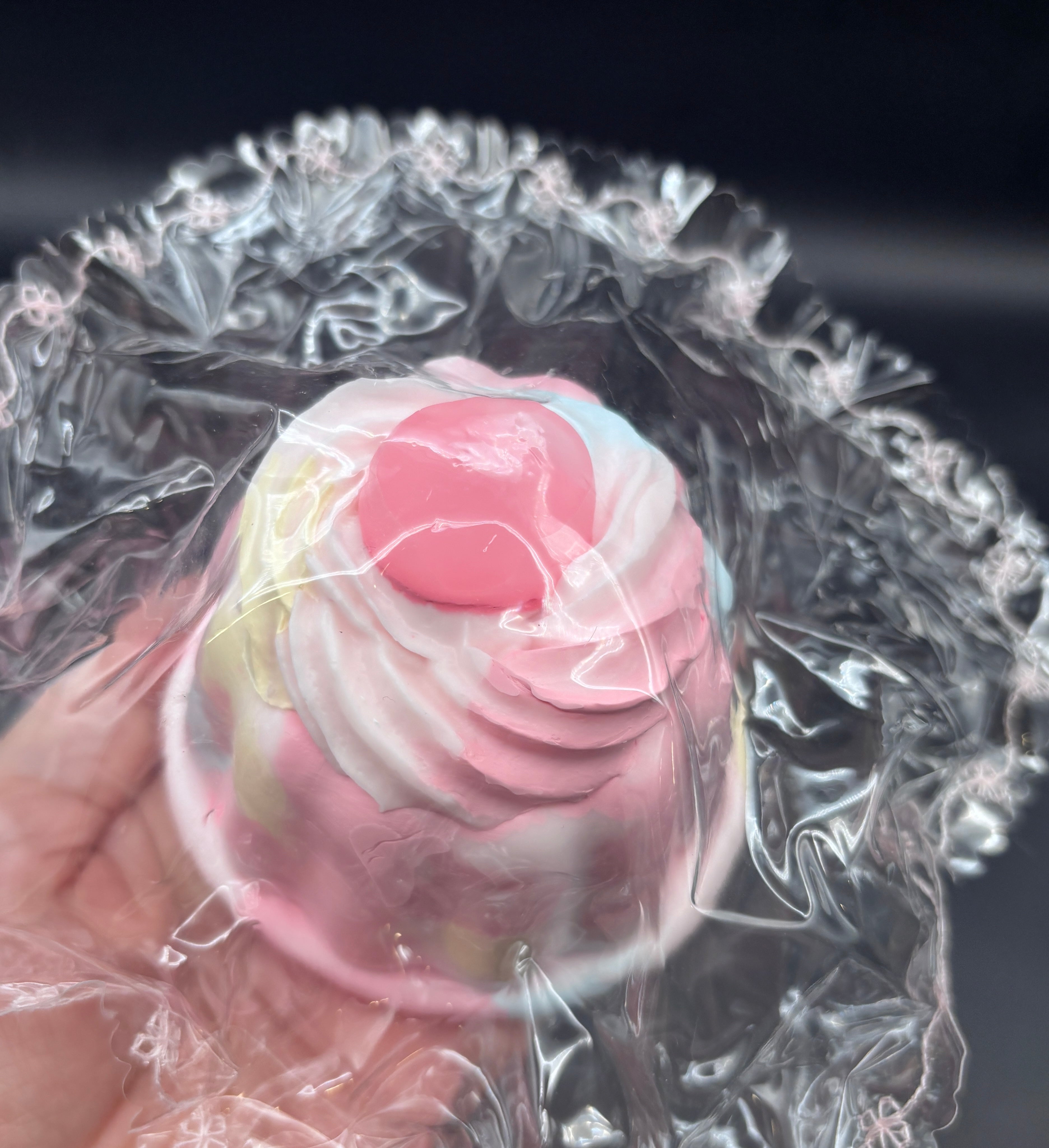 frozen butter textured strawberry candy pudding (read des!) Taba Squishy Toy