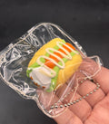 Cute mini keychain puppy hotdog taba squishy