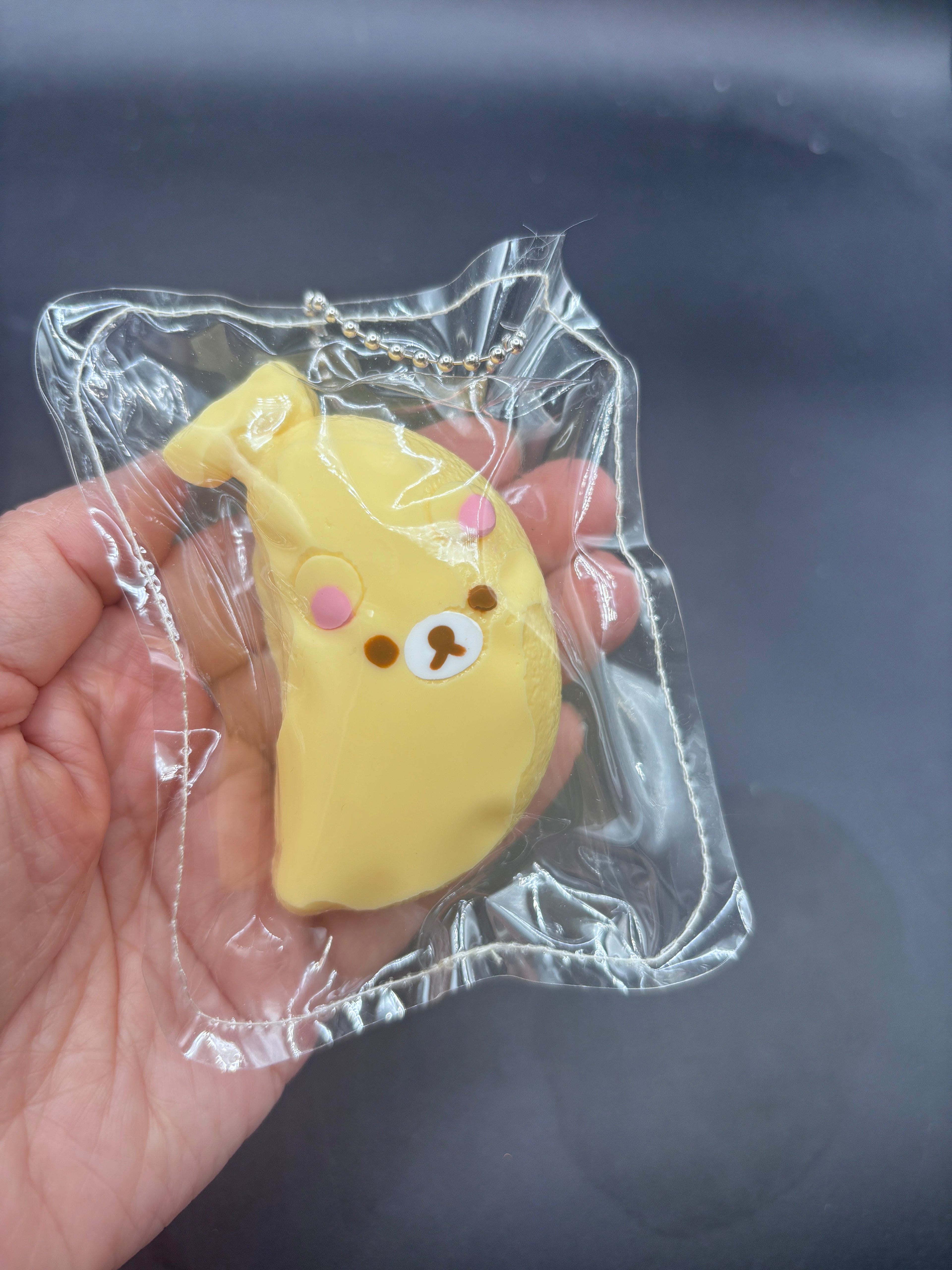 Mini keychain banana bear Taba Squishy Toy
