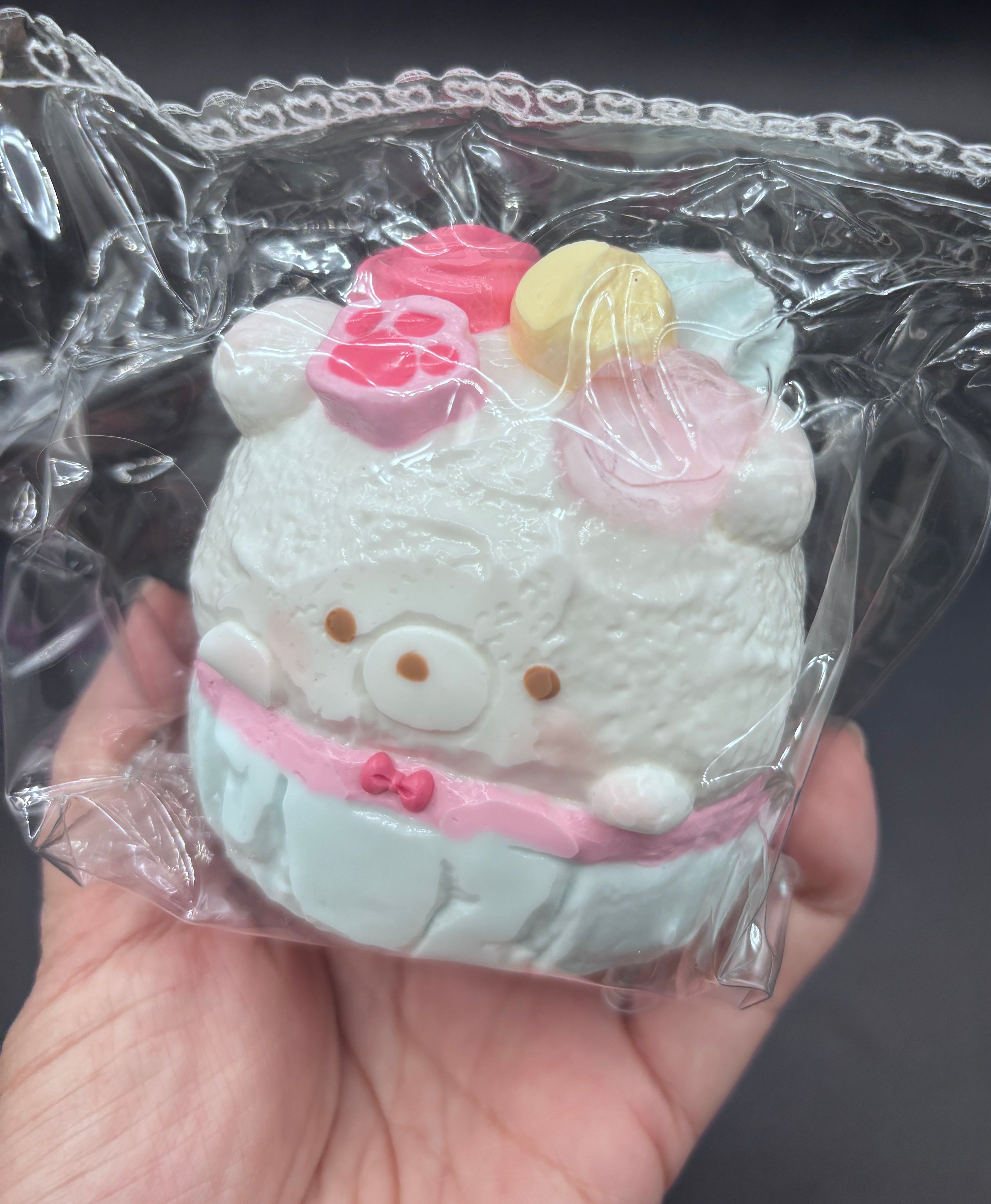 Frozen butter Large polar bear cupcake cute taba squishy