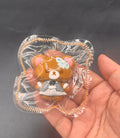 Cute mini bear keychain taba squishy