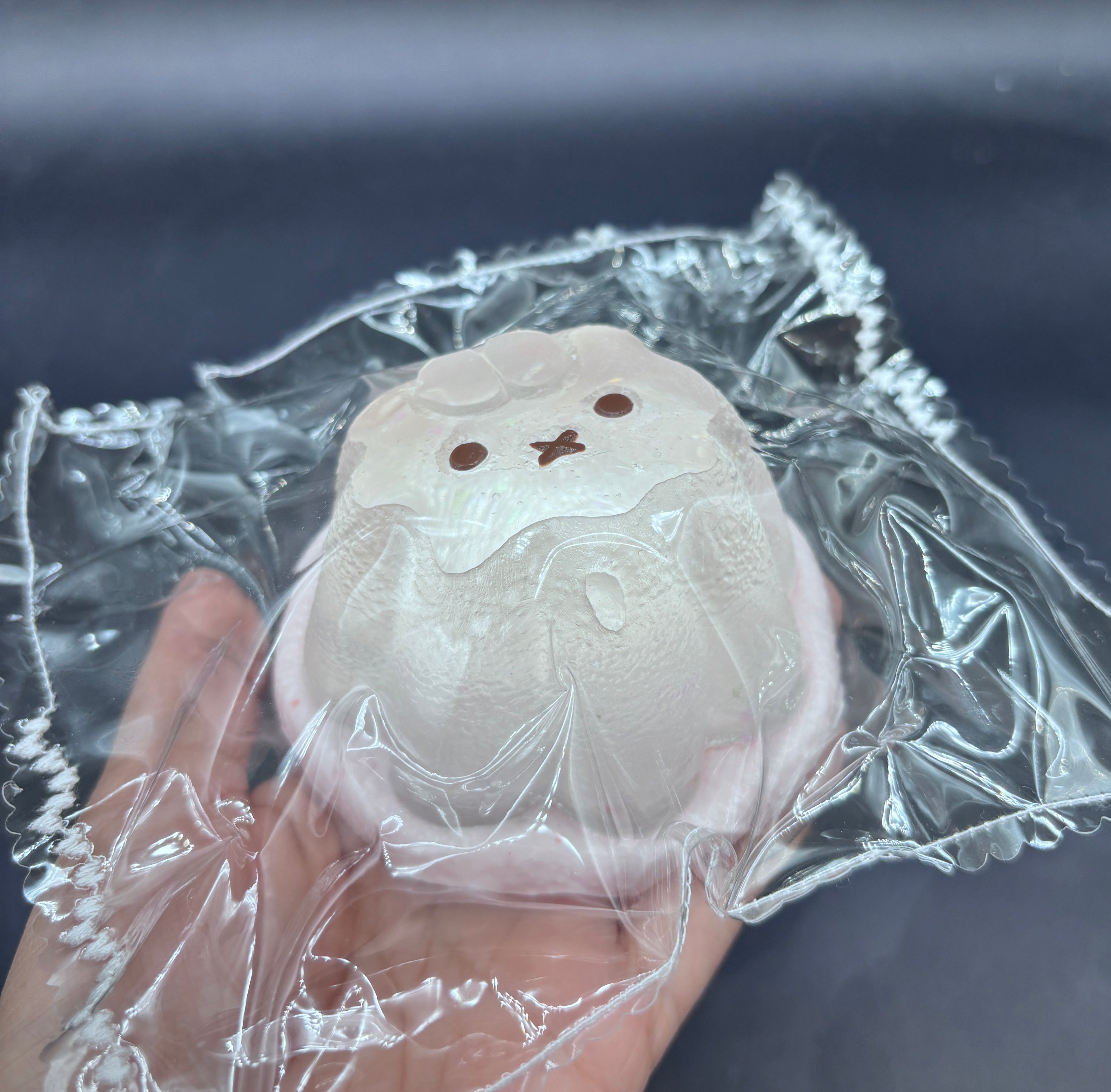 Clear cream Large Miffy jello soft taba squishy