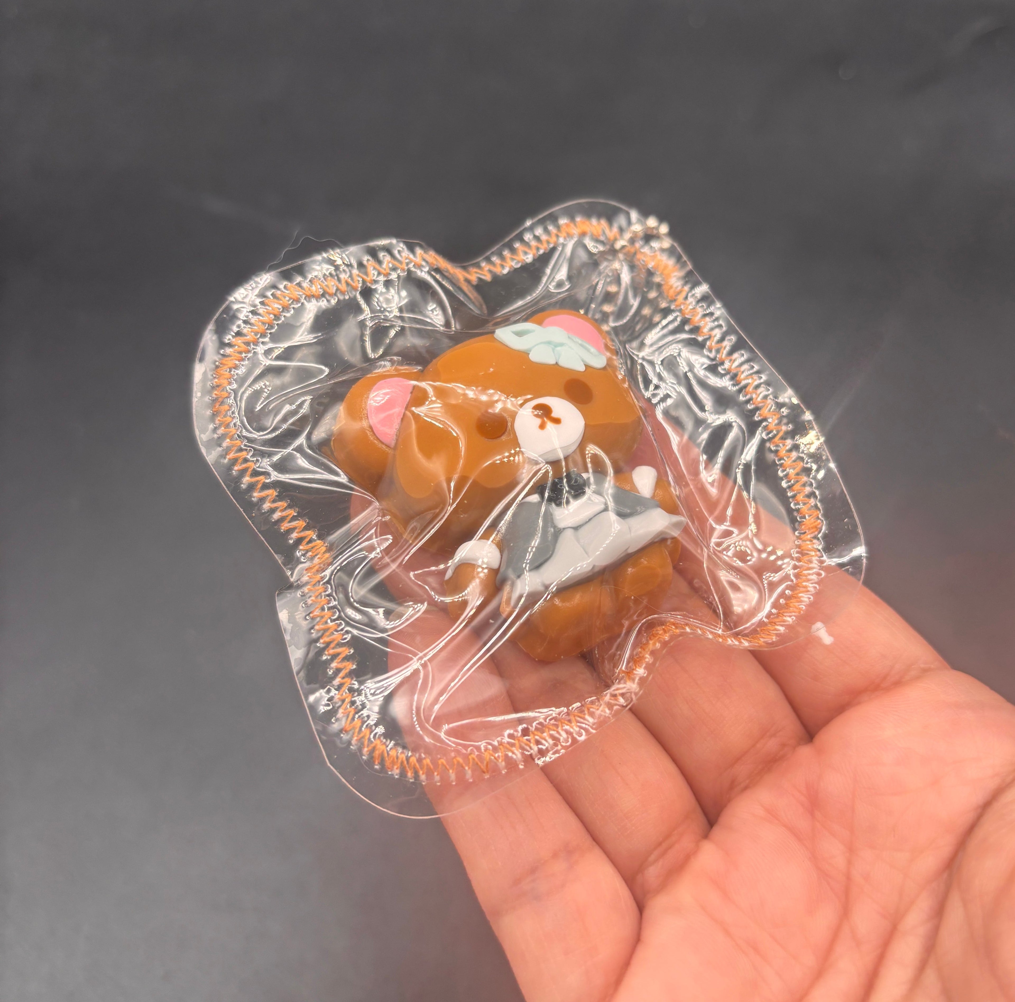 Cute mini bear keychain taba squishy