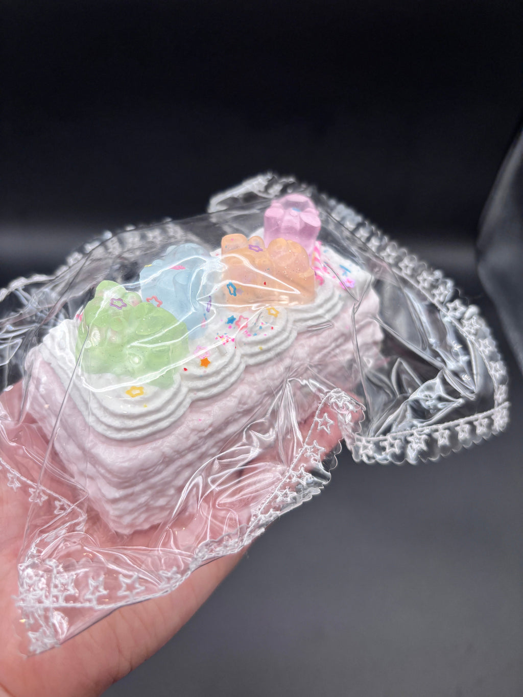 Frozen butter pastel gummy bear cake super cute (read des!)  Taba Squishy Toy