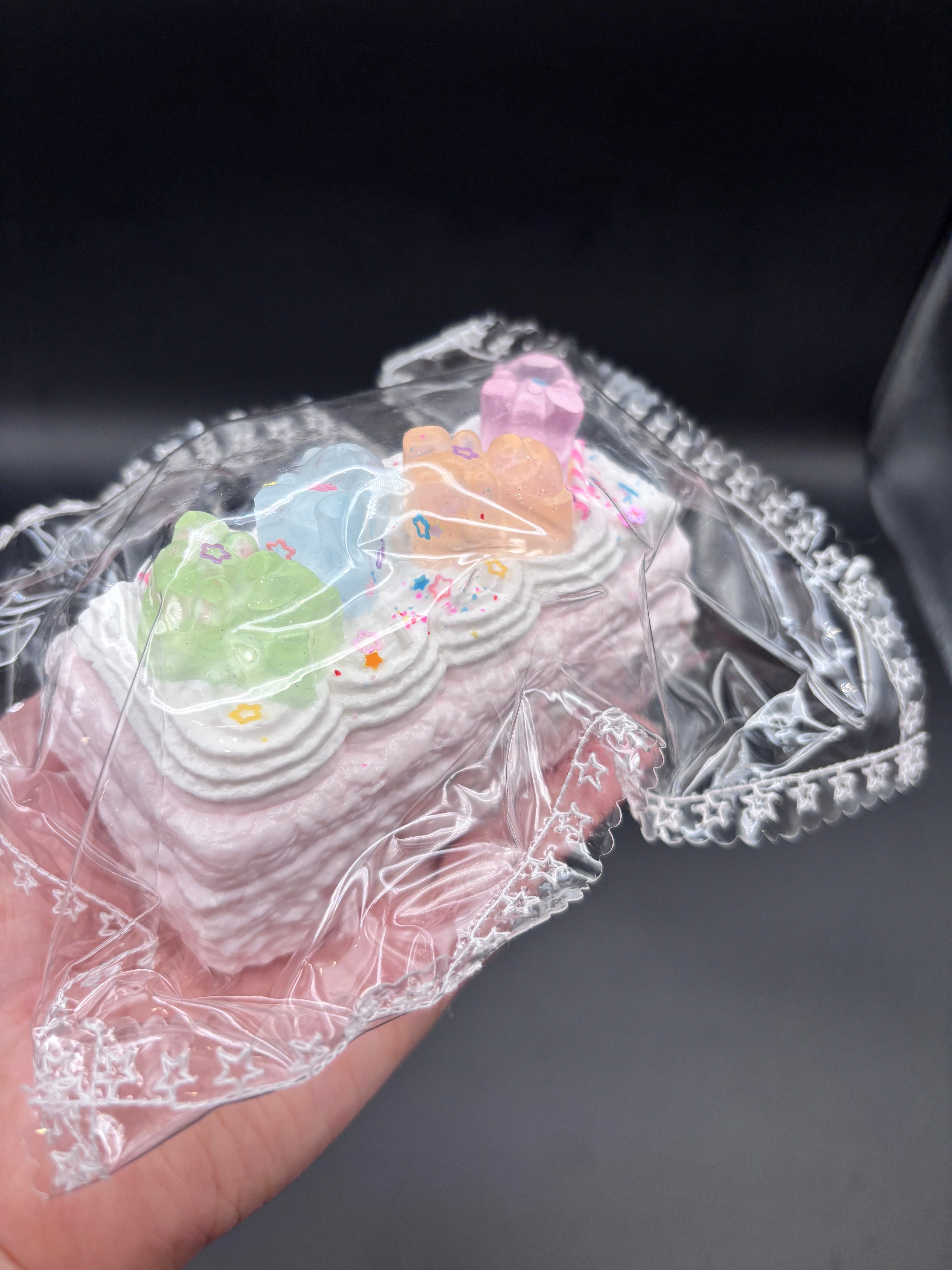Frozen butter pastel gummy bear cake super cute (read des!)  Taba Squishy Toy