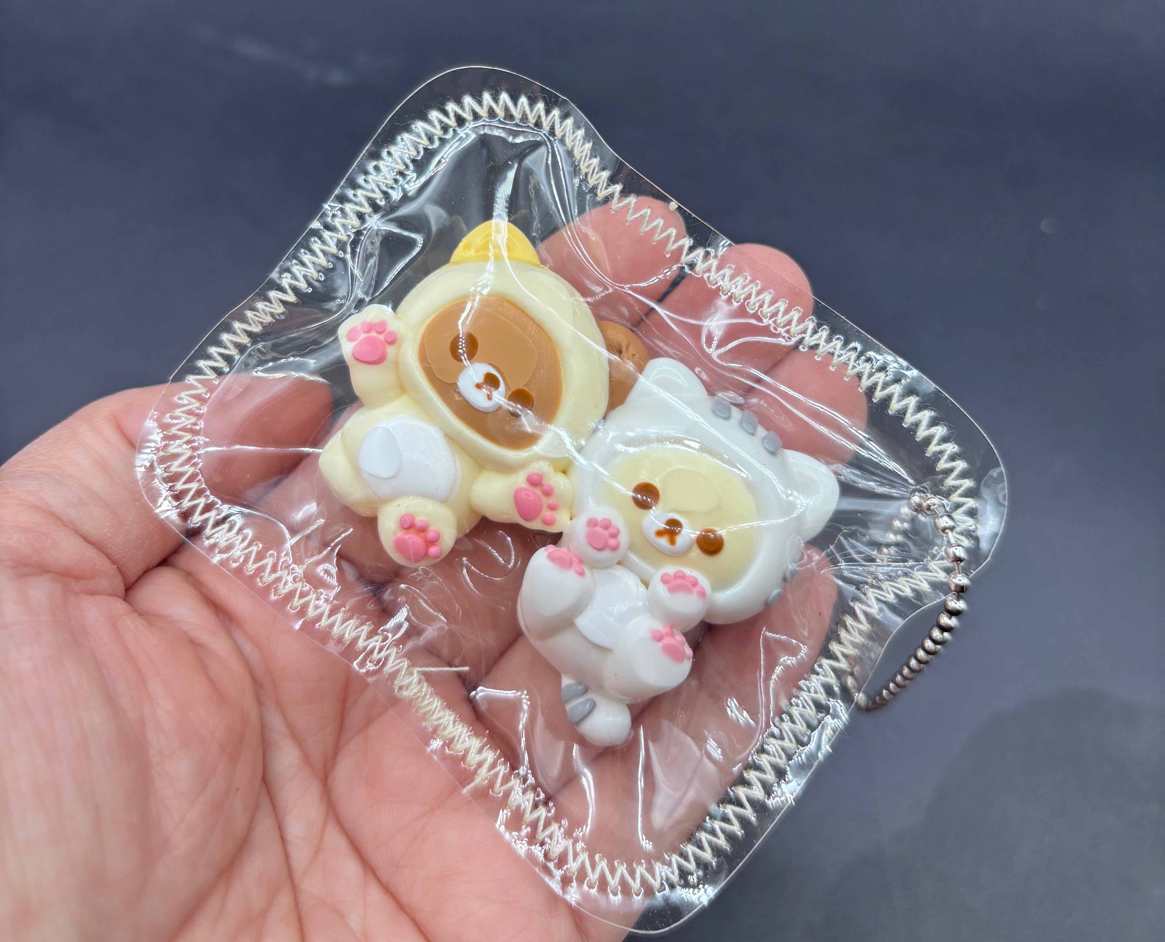 Pack of 2 baby bear twins mini soft taba squishy