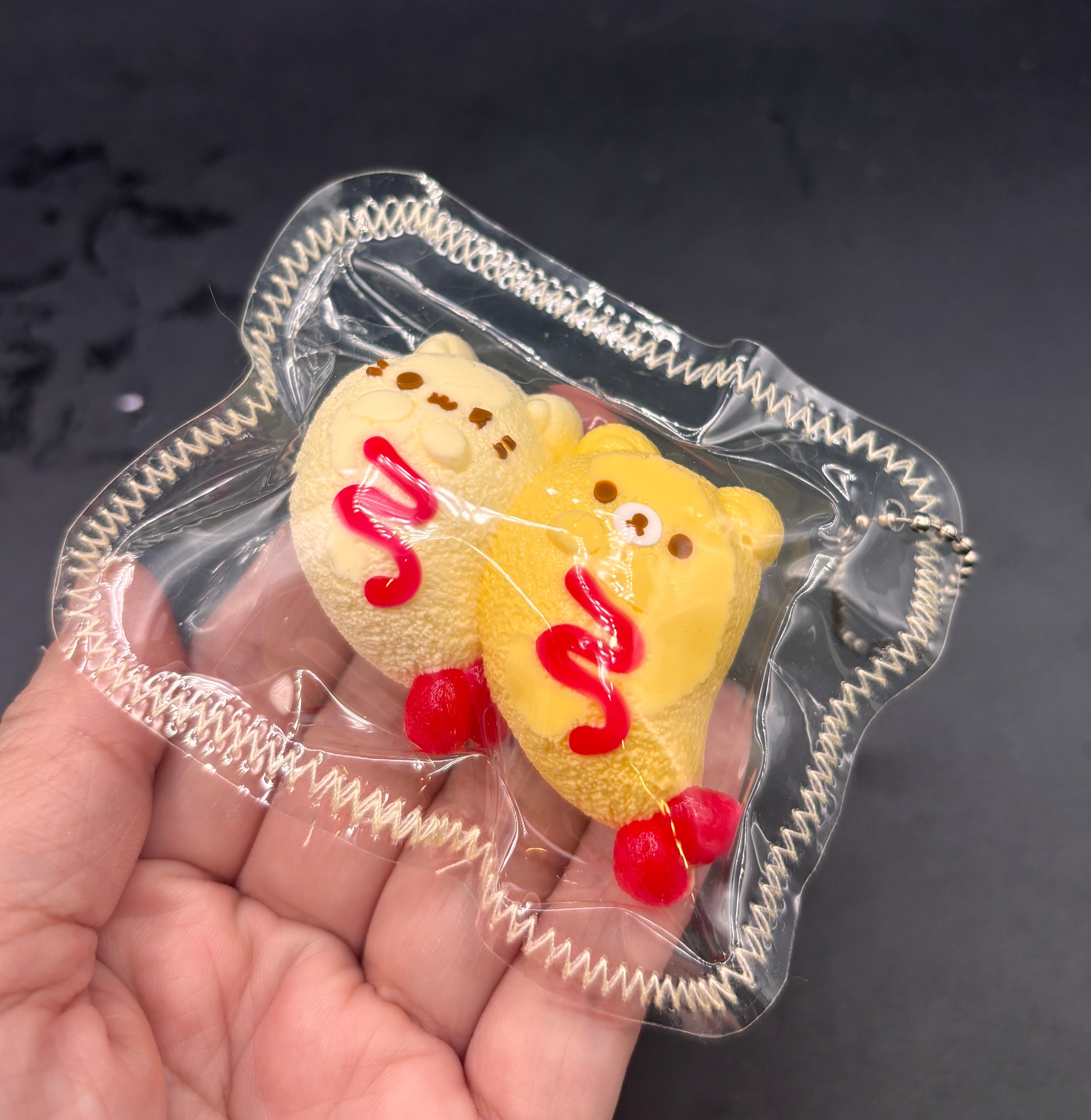two bear shrimp twins- mini keychain taba