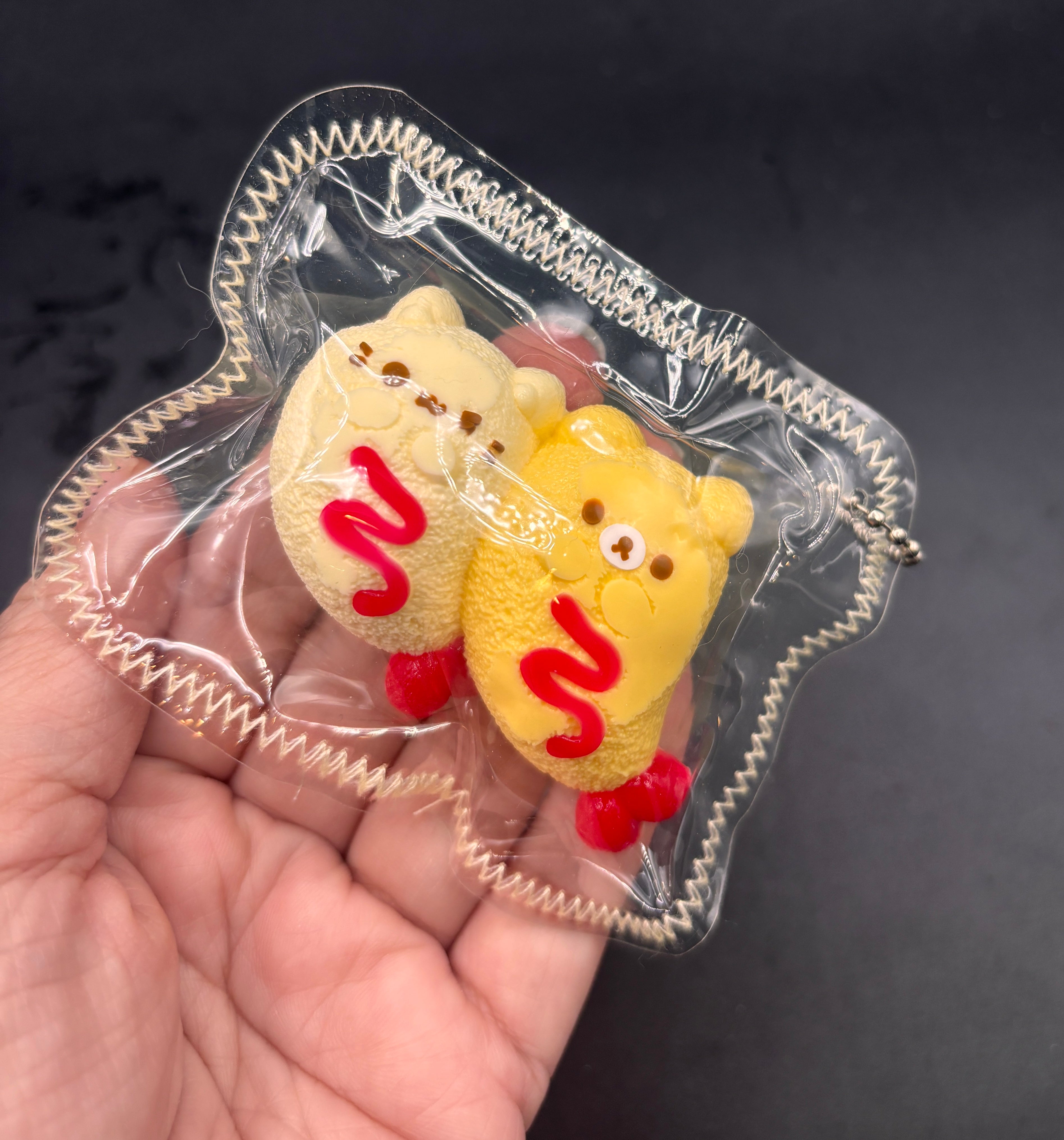 two bear shrimp twins- mini keychain taba