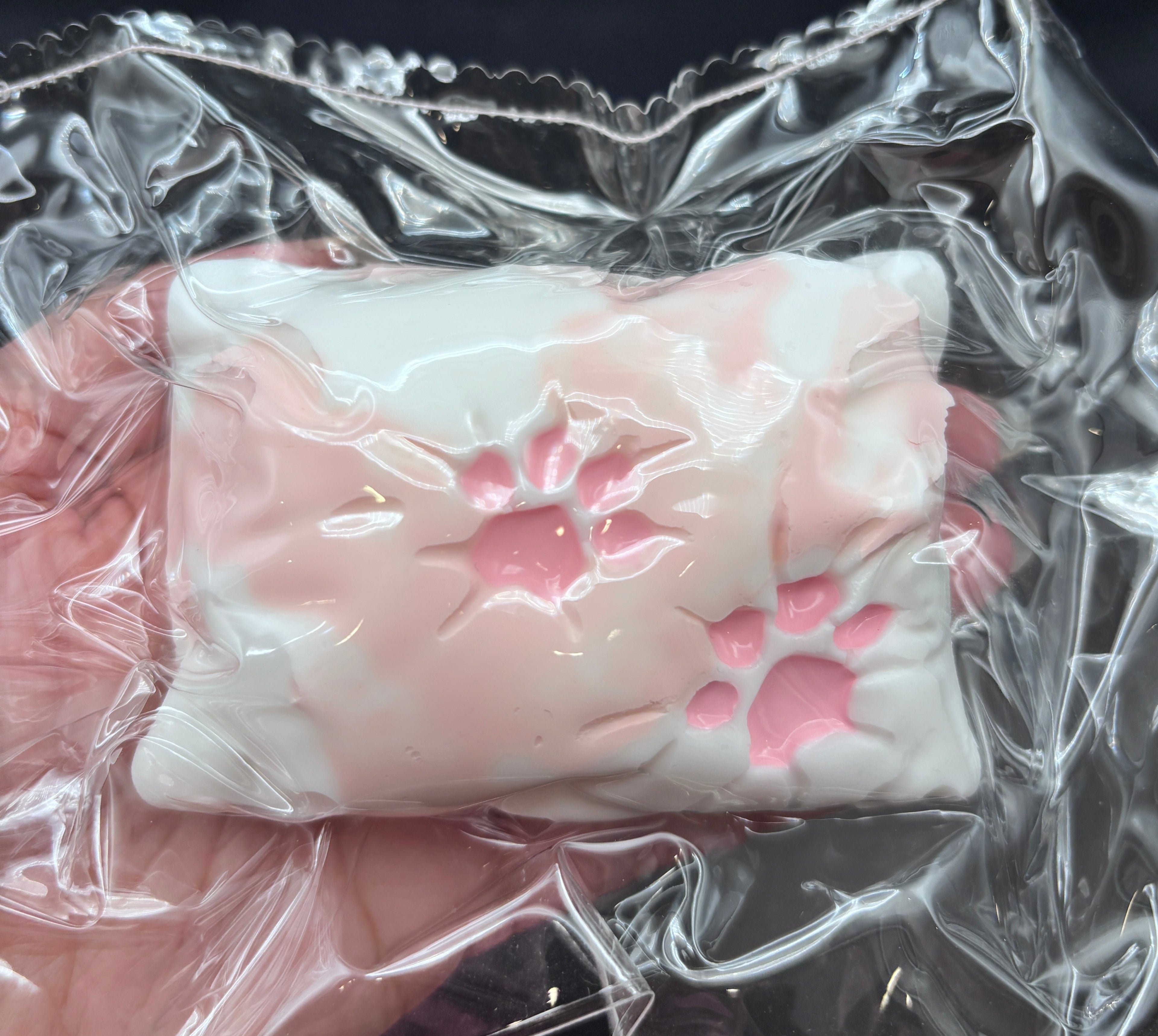 Frozen butter textured strawberry pillow cat paw (read des!) Taba Squishy Toy