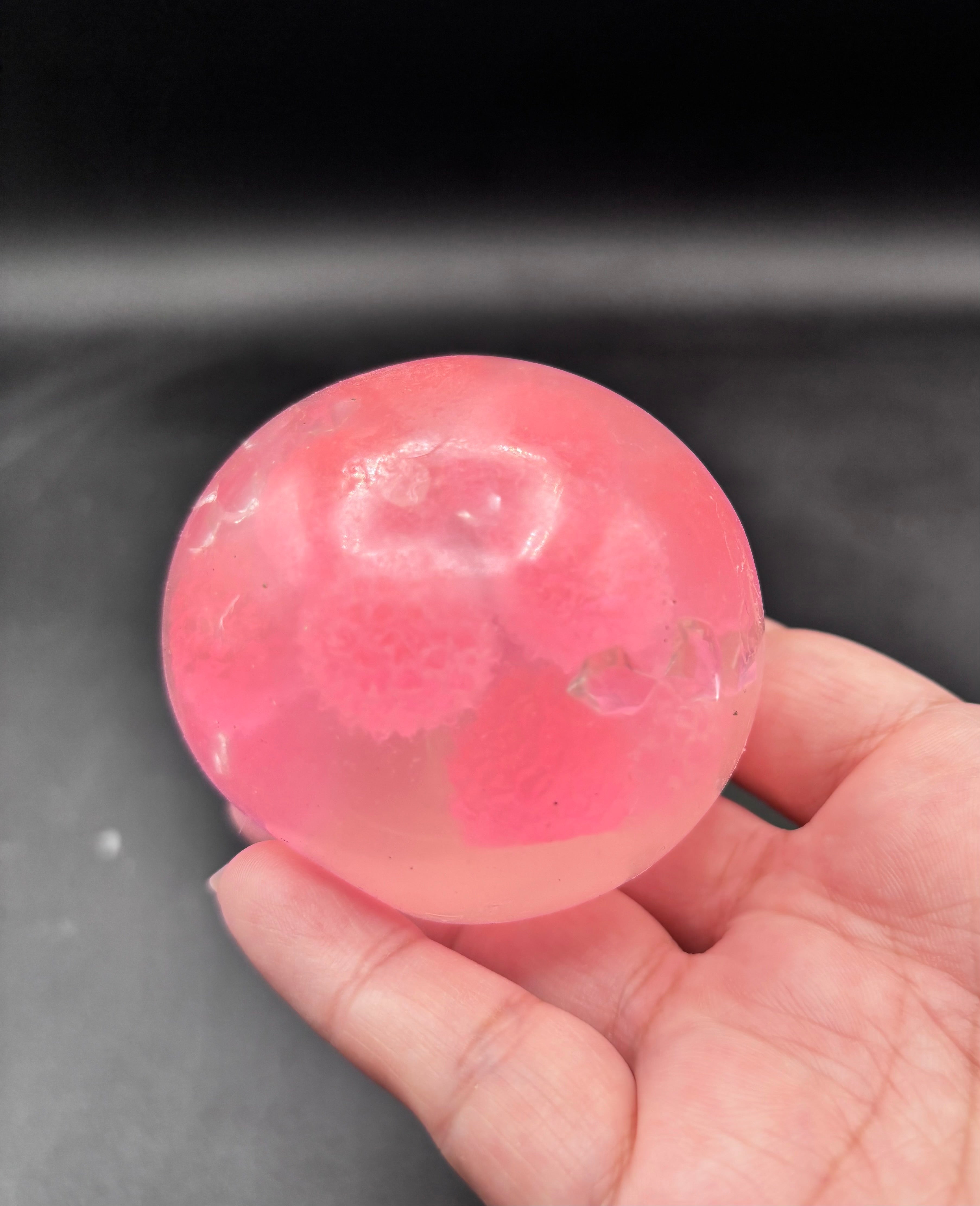 Sugar cube slime ball pink Stress Ball