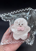Frozen butter Pastel white gingerbread man soft 3 layered christmas