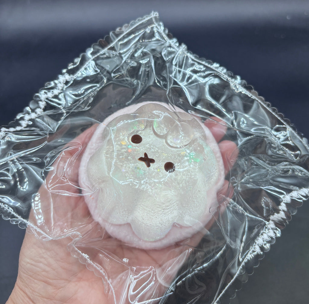 Clear cream Large Miffy jello soft taba squishy
